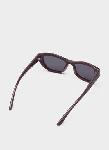 Ferrari Ferrari sunglasses in red stripedacetate with black polarized lenses Rosso Scuro LA0L4f