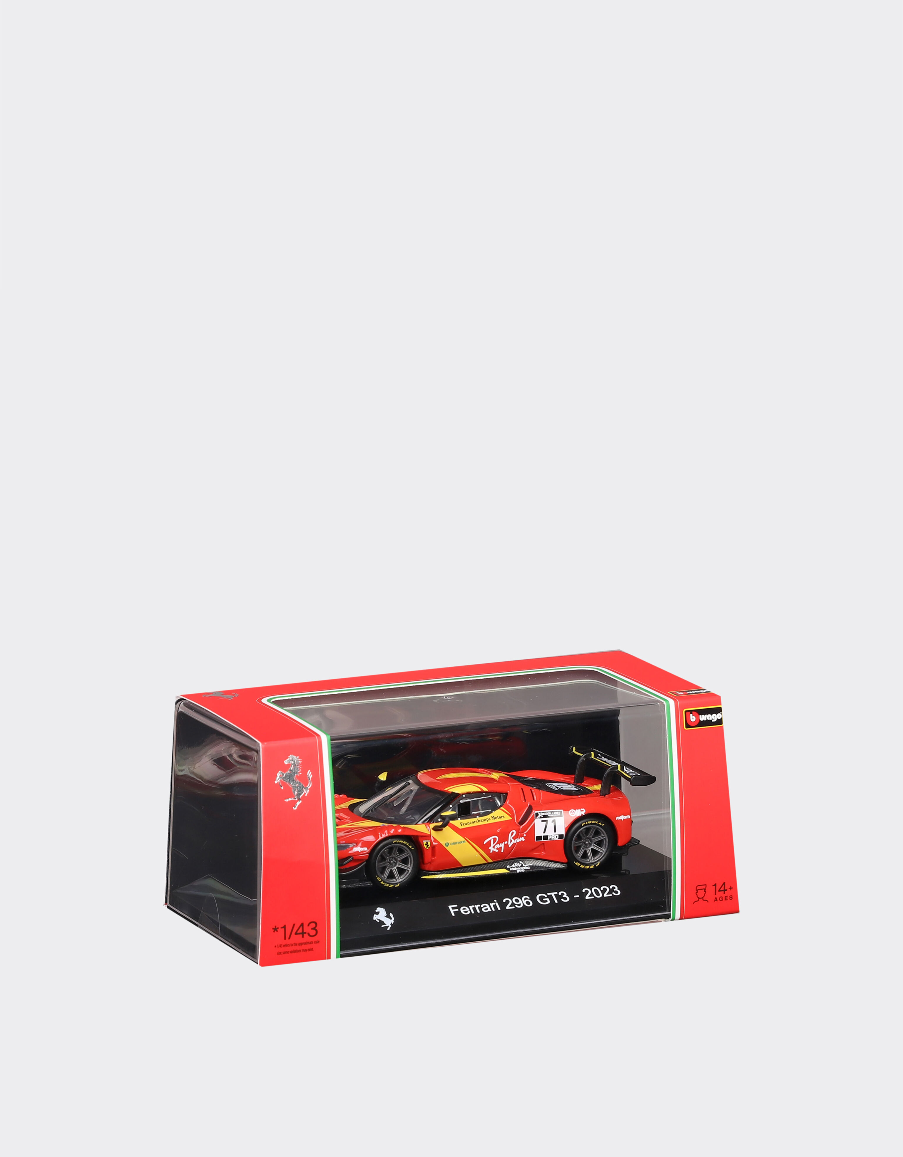 Ferrari 1:43 Scale Ferrari 296 GT3 Model Rosso LO0R0045EXT0001f
