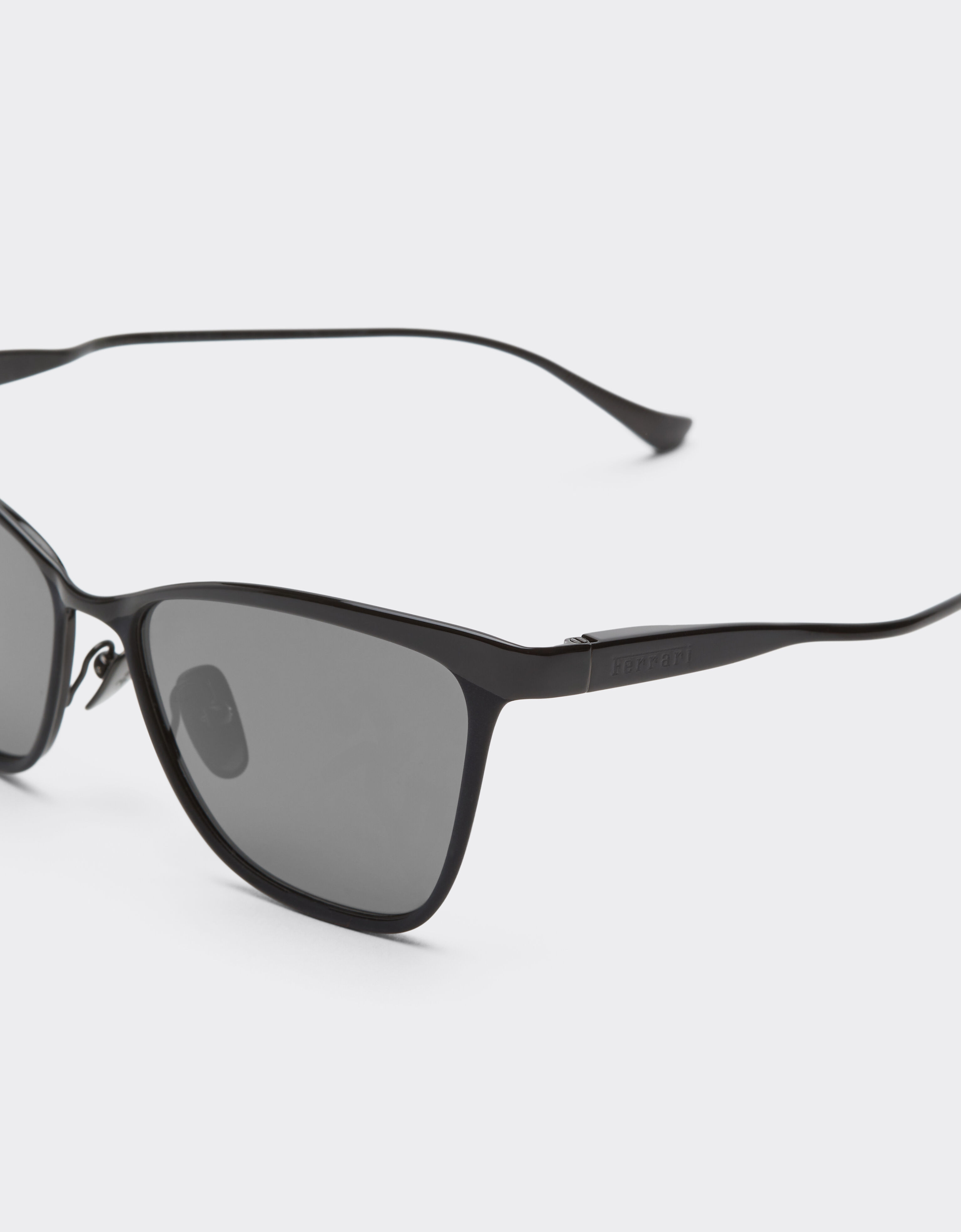 Ferrari Ferrari sunglasses in blackmetal with black crystal polarized lenses Black Matt LA0KXf