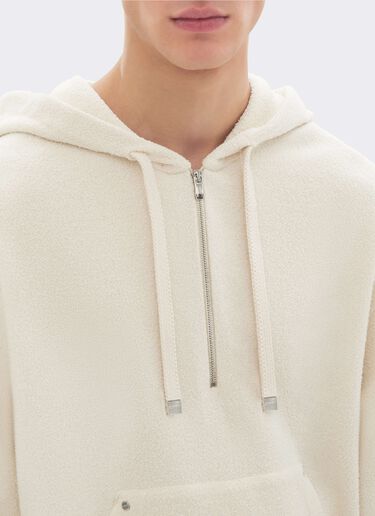 Sweat à capuche en molleton bouclé Ferrari Sweat à capuche en molleton bouclé Avorio CJMSW0037JCO0054f