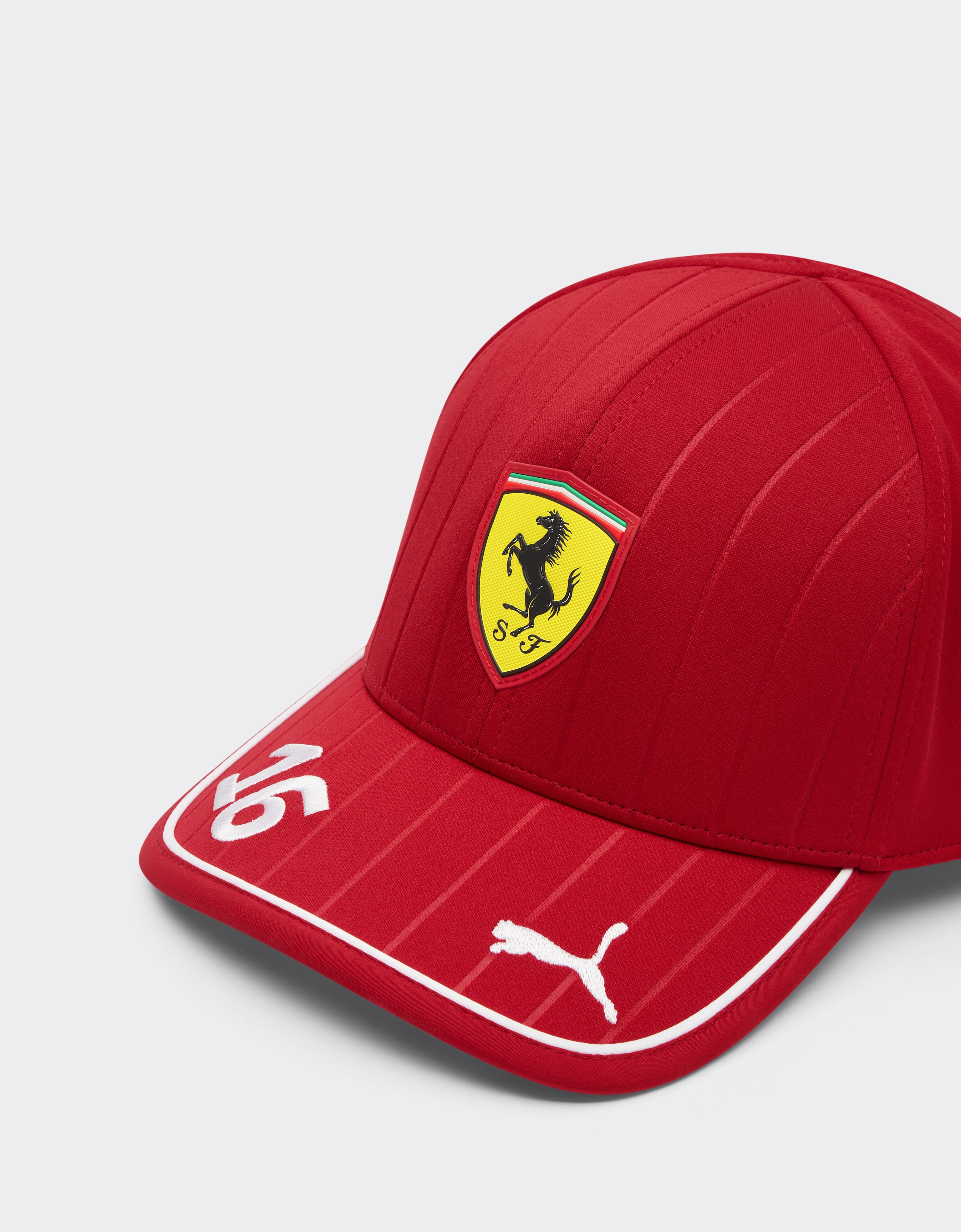 Ferrari Puma 与 Scuderia Ferrari HP 合作款2025 Leclerc 棒球帽 樱桃色 LA00Wf