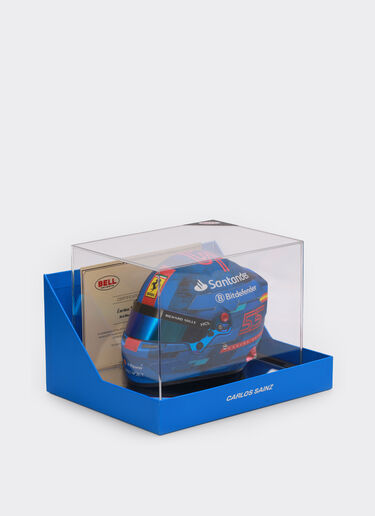 Ferrari 1:2比例 Carlos Sainz 迈阿密2024特别版迷你头盔 苏格兰蓝色 F1349f