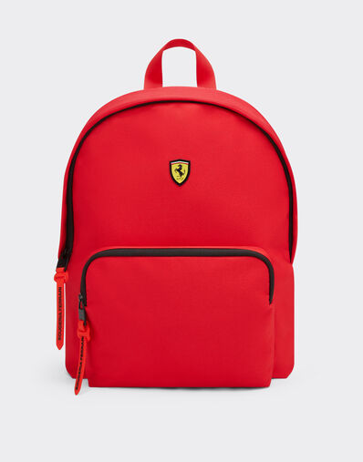  Technical fabric backpack with Ferrari Scudetto Rosso SBNBP0002HMM0017f