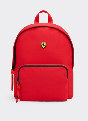  Technical fabric backpack with Ferrari Scudetto Rosso SBNBP0002HMM0017f