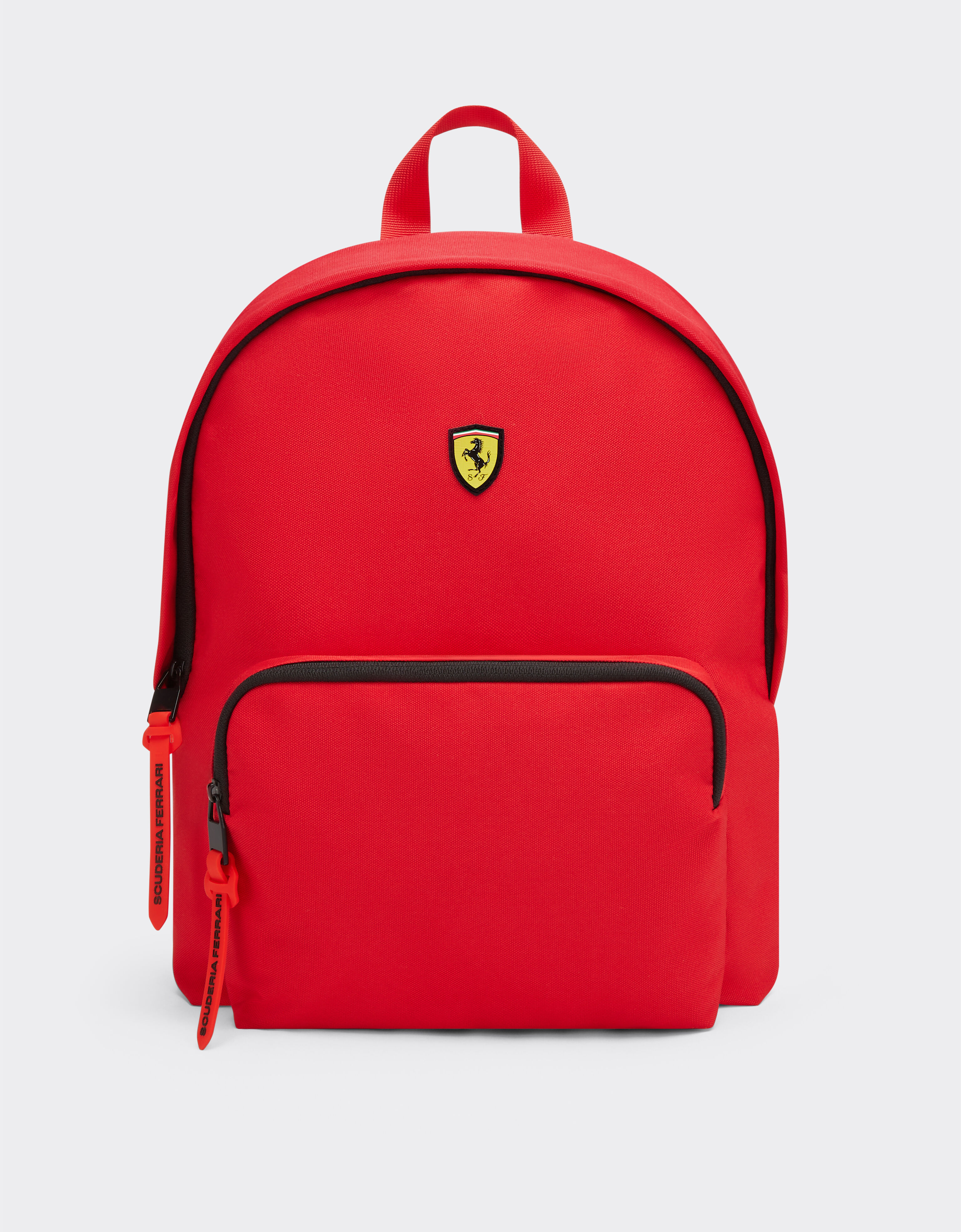  Technical fabric backpack with Ferrari Scudetto Rosso SBNBP0002HMM0017f