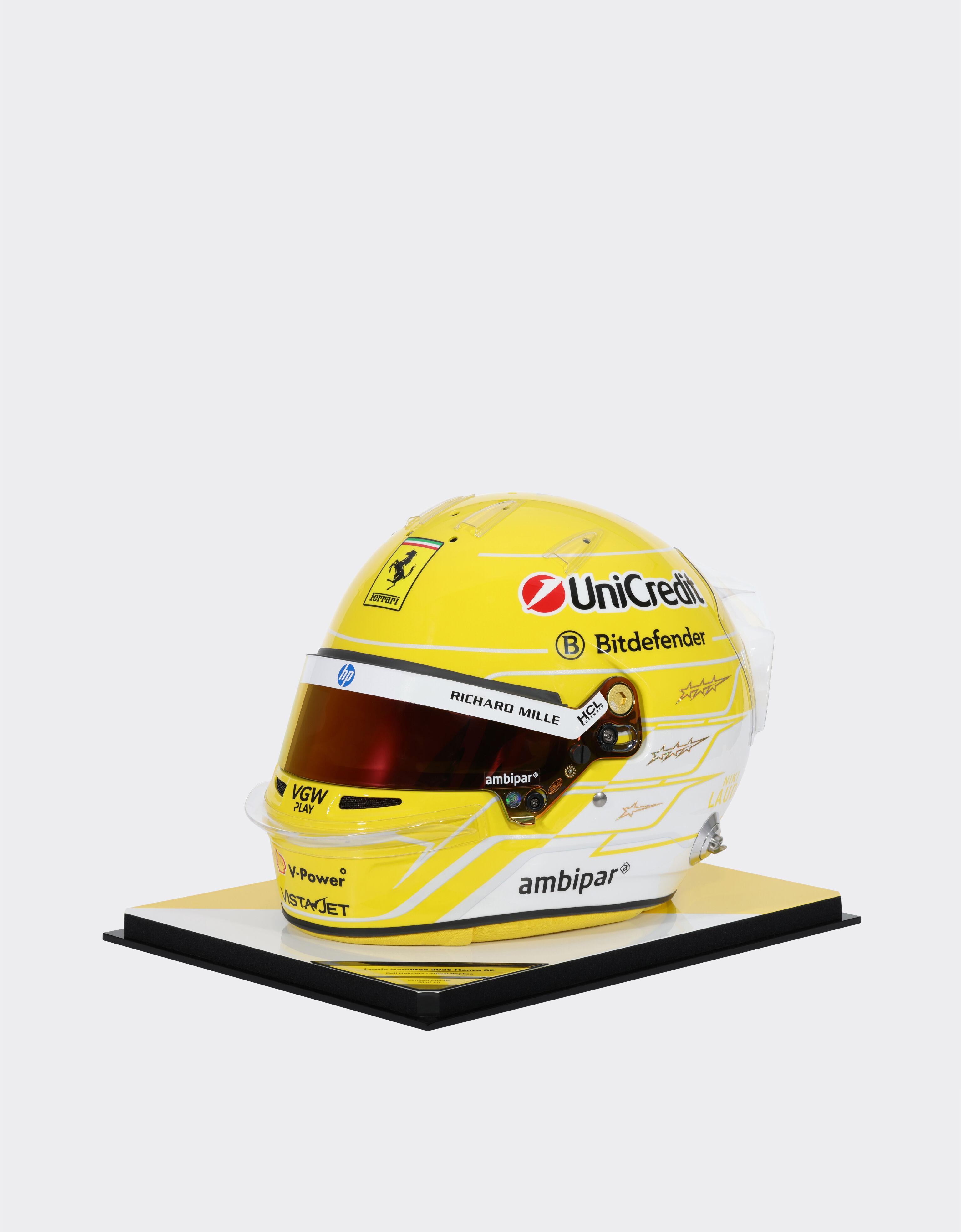 Ferrari 1:1比例汉密尔顿蒙扎头盔 - 2025特别版 MULTICOLOUR LA07Cf
