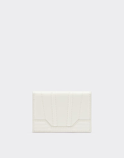 Ferrari GT Ferrari bifold wallet in brushed leather Ivory 21422f