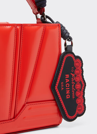 Ferrari 法拉利 GT 迷你皮革托特包 Rosso Dino 红色 51200f