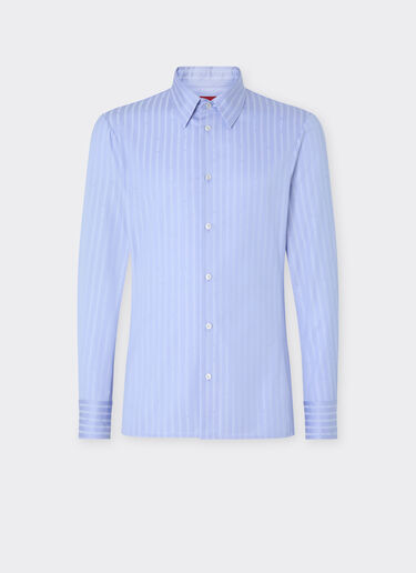 法拉利 Monogram 图案棉质衬衫 Ferrari 法拉利 Monogram 图案棉质衬衫 Oxford Blue 50810f