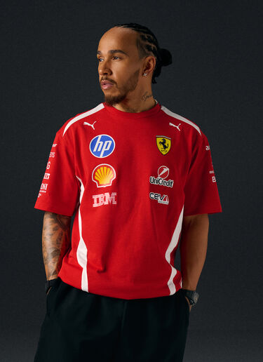 Ferrari Hamilton Replica Drivers Authentic 2026 Puma for Scuderia Ferrari HP T-shirt Red LA0H2f