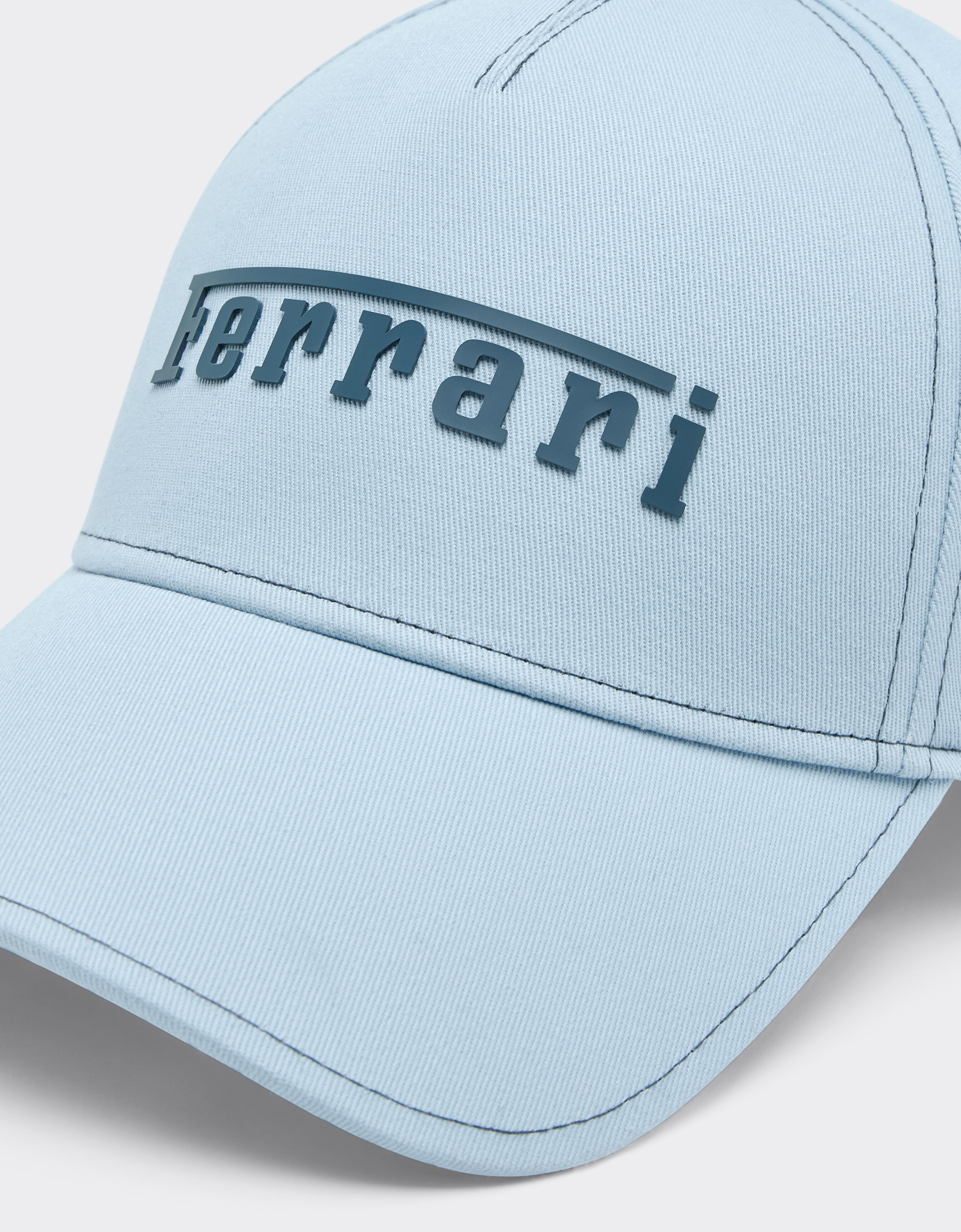 Cotton cap with Ferrari logo Ferrari Cotton cap with Ferrari logo Steel Blue 20403f