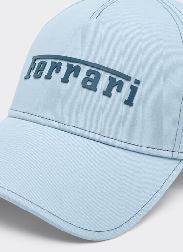 Cotton cap with Ferrari logo Ferrari Cotton cap with Ferrari logo Steel Blue 20403f