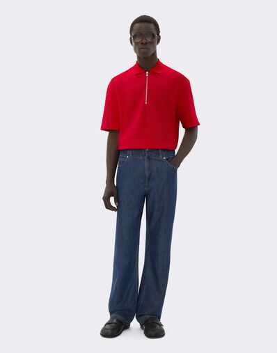 Ferrari 棉混纺 bouclé 毛圈布 Polo 衫 Rosso Magma CJMPO0015JCO0054f