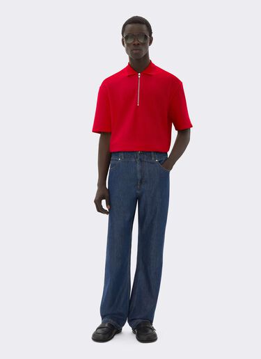 Polo en molleton bouclé Ferrari Polo en molleton bouclé Rosso Magma CJMPO0015JCO0054f