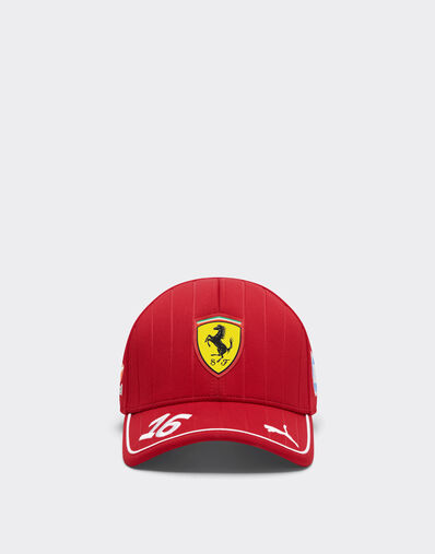 Ferrari Puma for Scuderia Ferrari HP 2025 Leclerc baseball cap Red LA04Jf