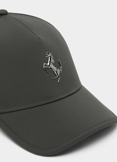 Baseballkappe mit springendem Pferd aus Metall Ferrari Baseballkappe mit springendem Pferd aus Metall Grigio Titano CANCP0006WPL0003f