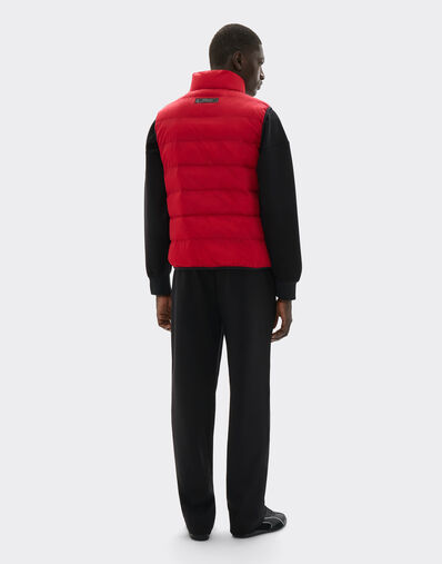 Ferrari Quilted nylon vest with Ferrari Scudetto Rosso SWMVT0001WNY0003f