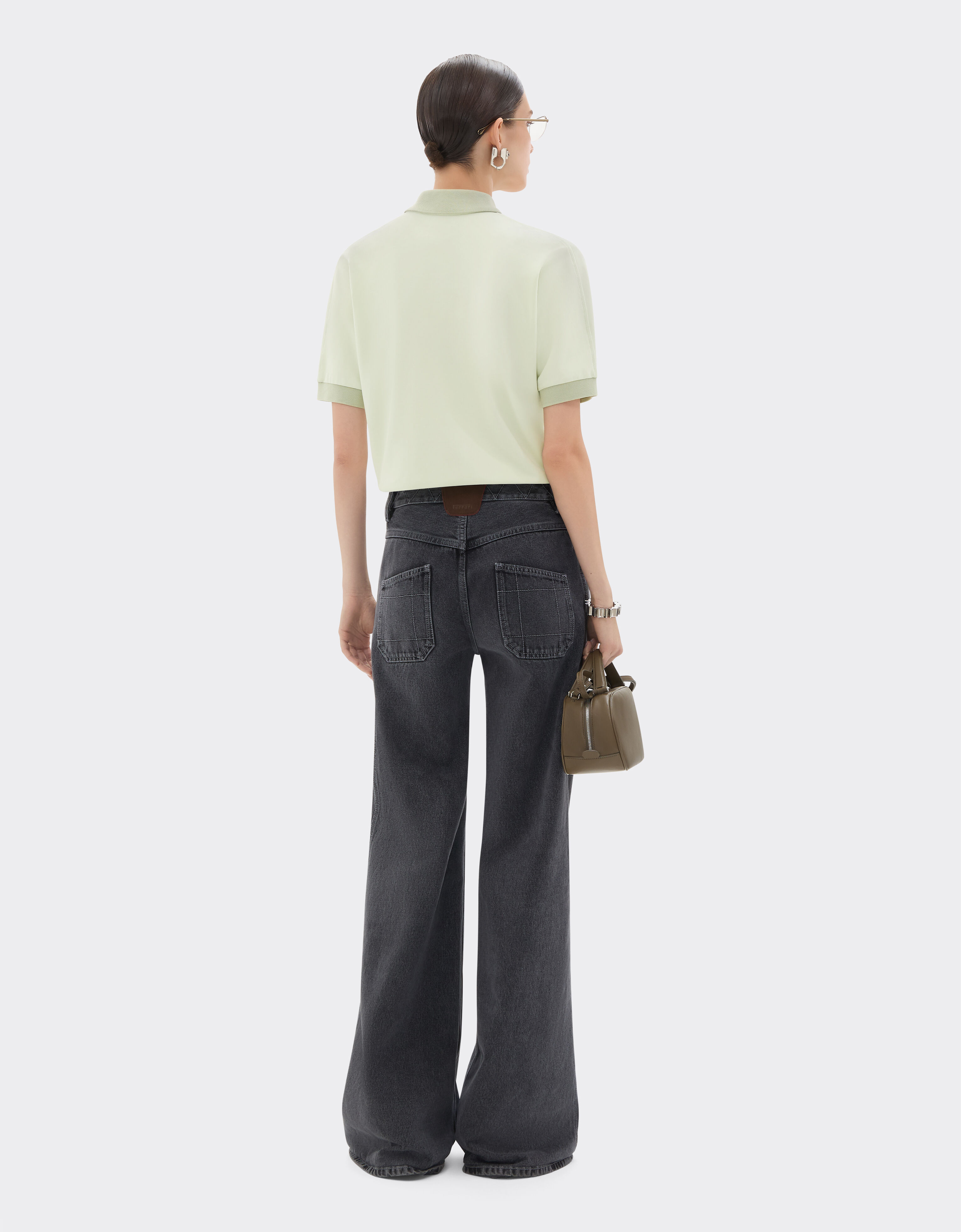 棉质双面布 Polo 衫 Ferrari 棉质双面布 Polo 衫 Granite Green 50140f