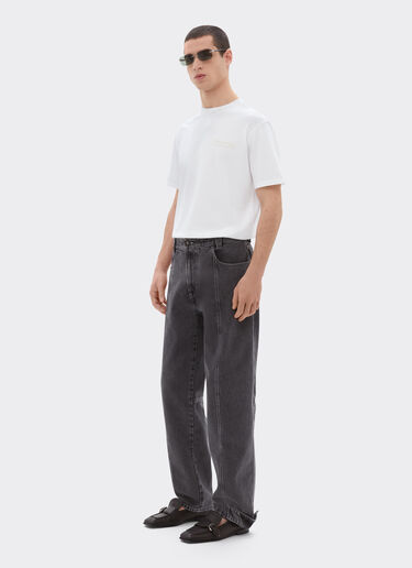 Ferrari 法拉利徽标棉质 T 恤 Optical White 50847f