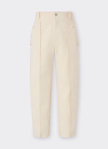 Ferrari 马菲莱棉质长裤 Avorio 51028f