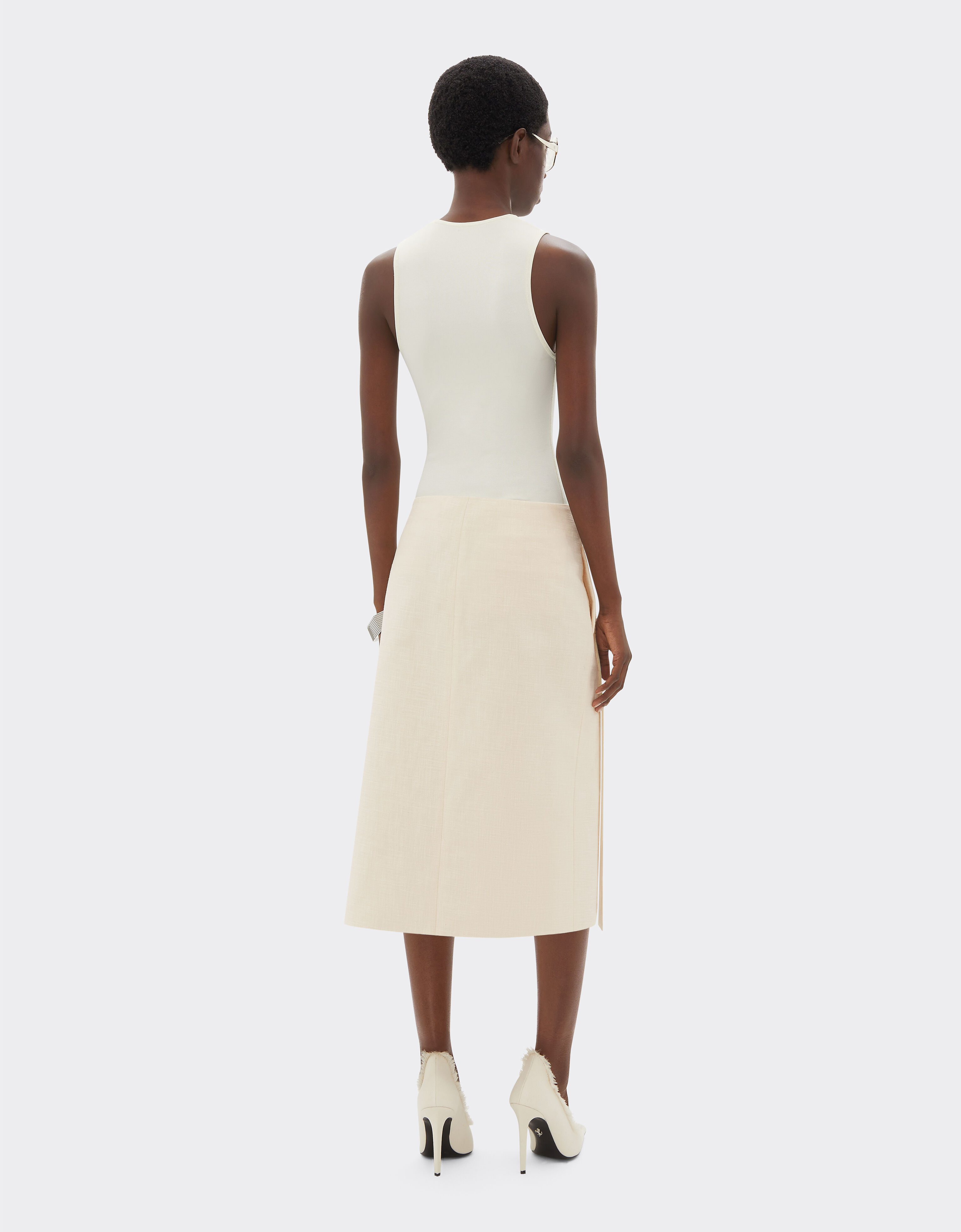 Ferrari 马菲莱棉质半身裙 Avorio 51433f