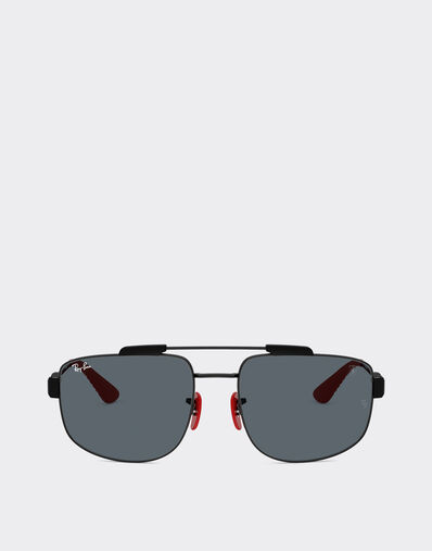 Ray-Ban for Scuderia Ferrari RB3789M 为黑色金属镜框搭配蓝色镜片 Ferrari Ray-Ban for Scuderia Ferrari RB3789M 为黑色金属镜框搭配蓝色镜片 Nero LA0JNf