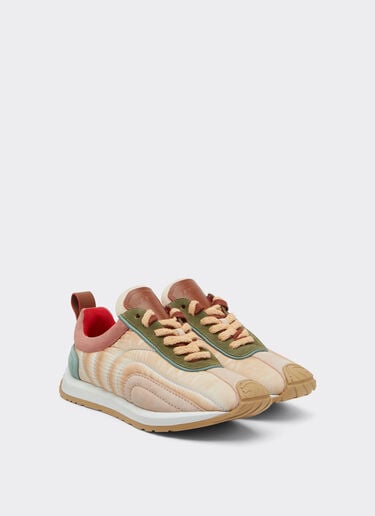 Ferrari 绒面革、纳帕皮革和尼龙训练鞋 Powder Pink 50765f