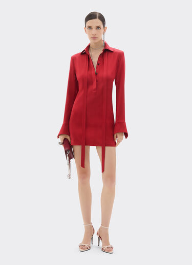 Ferrari Stretch satin mini dress Maison Red 49934f