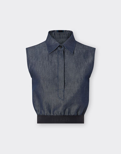 Ferrari 丹宁效果巧克丁衬衫 深丹宁色 22441f