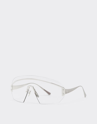 Ferrari Ferrari sunglasses in silver-coloredmetal  with transparent mask Silver LA0LJf