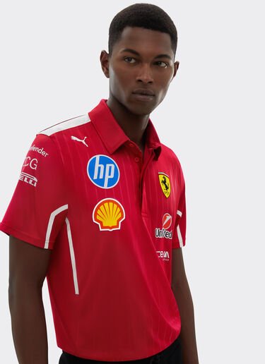 Ferrari Puma 与 Scuderia Ferrari HP 合作款2025车队 Pro Polo 衫 樱桃色 LA021f