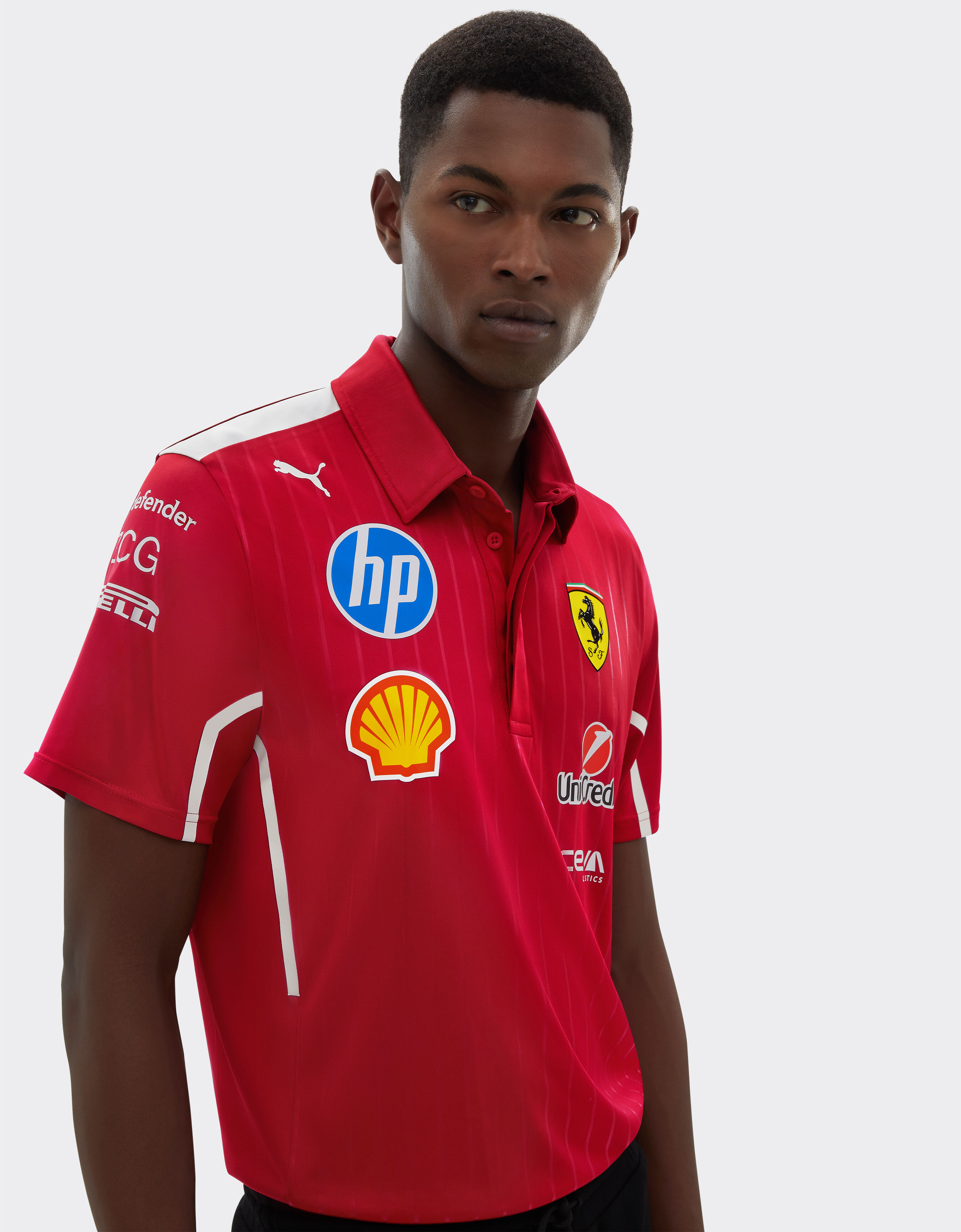 Ferrari Puma 与 Scuderia Ferrari HP 合作款2025车队 Pro Polo 衫 樱桃色 LA021f