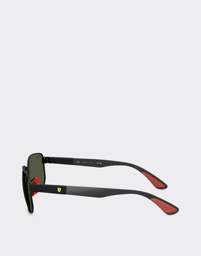 Ferrari Ray-Ban for Scuderia Ferrari RB8329M in matte black metal with green lenses Black Matt LA0JUf