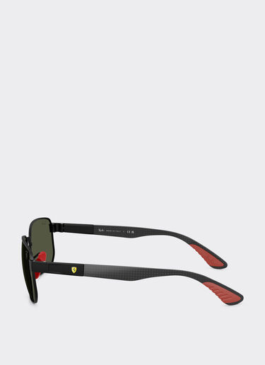 Ferrari Ray-Ban for Scuderia Ferrari RB8329M in matte black metal with green lenses Black Matt LA0JUf