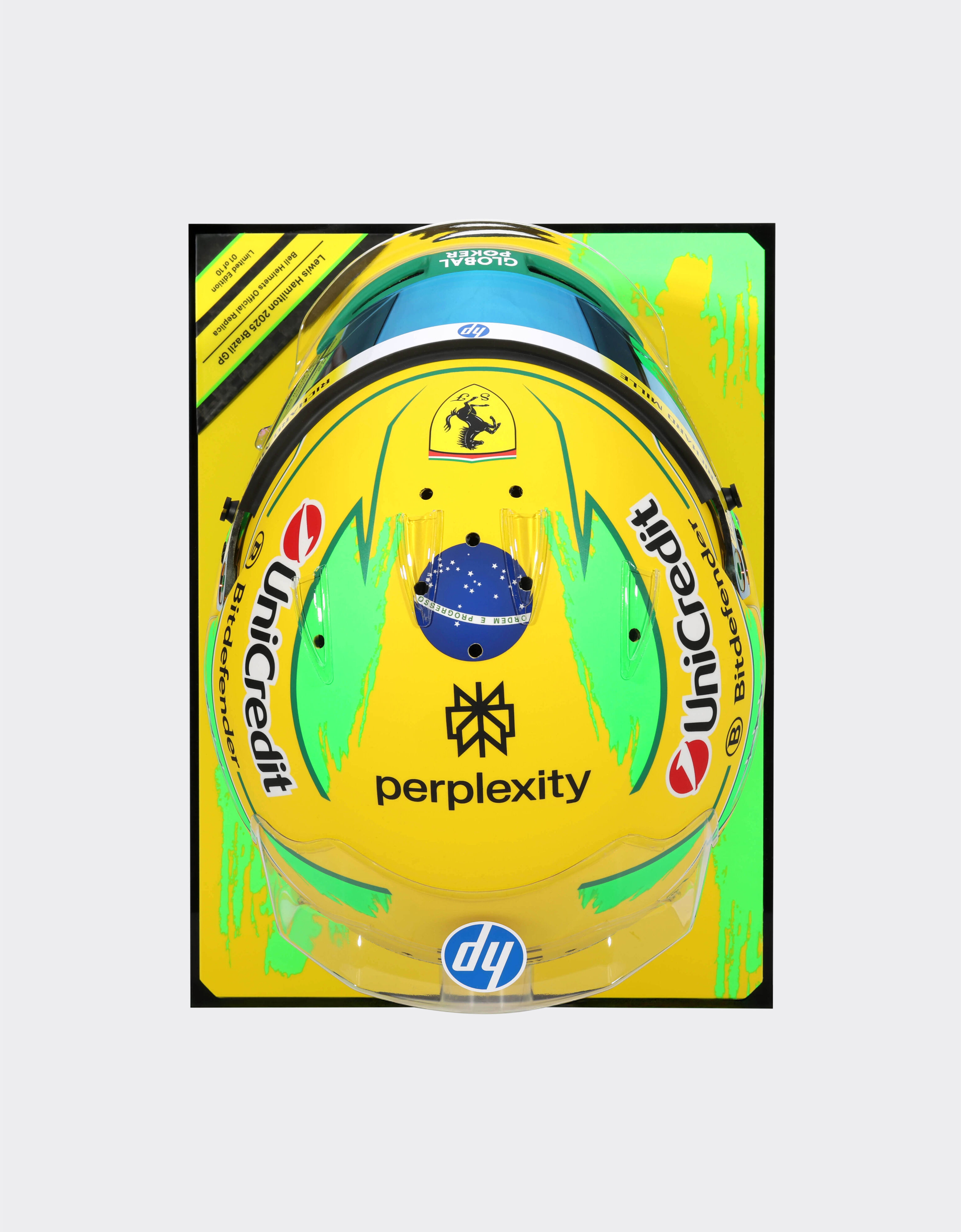 1:1比例汉密尔顿巴西头盔 - 2025特别版 Ferrari 1:1比例汉密尔顿巴西头盔 - 2025特别版 MULTICOLOUR LA07Gf