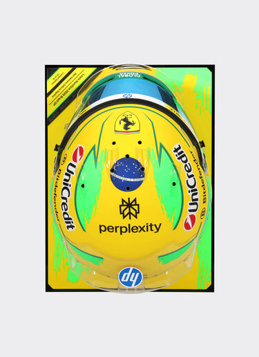 1:1比例汉密尔顿巴西头盔 - 2025特别版 Ferrari 1:1比例汉密尔顿巴西头盔 - 2025特别版 MULTICOLOUR LA07Gf