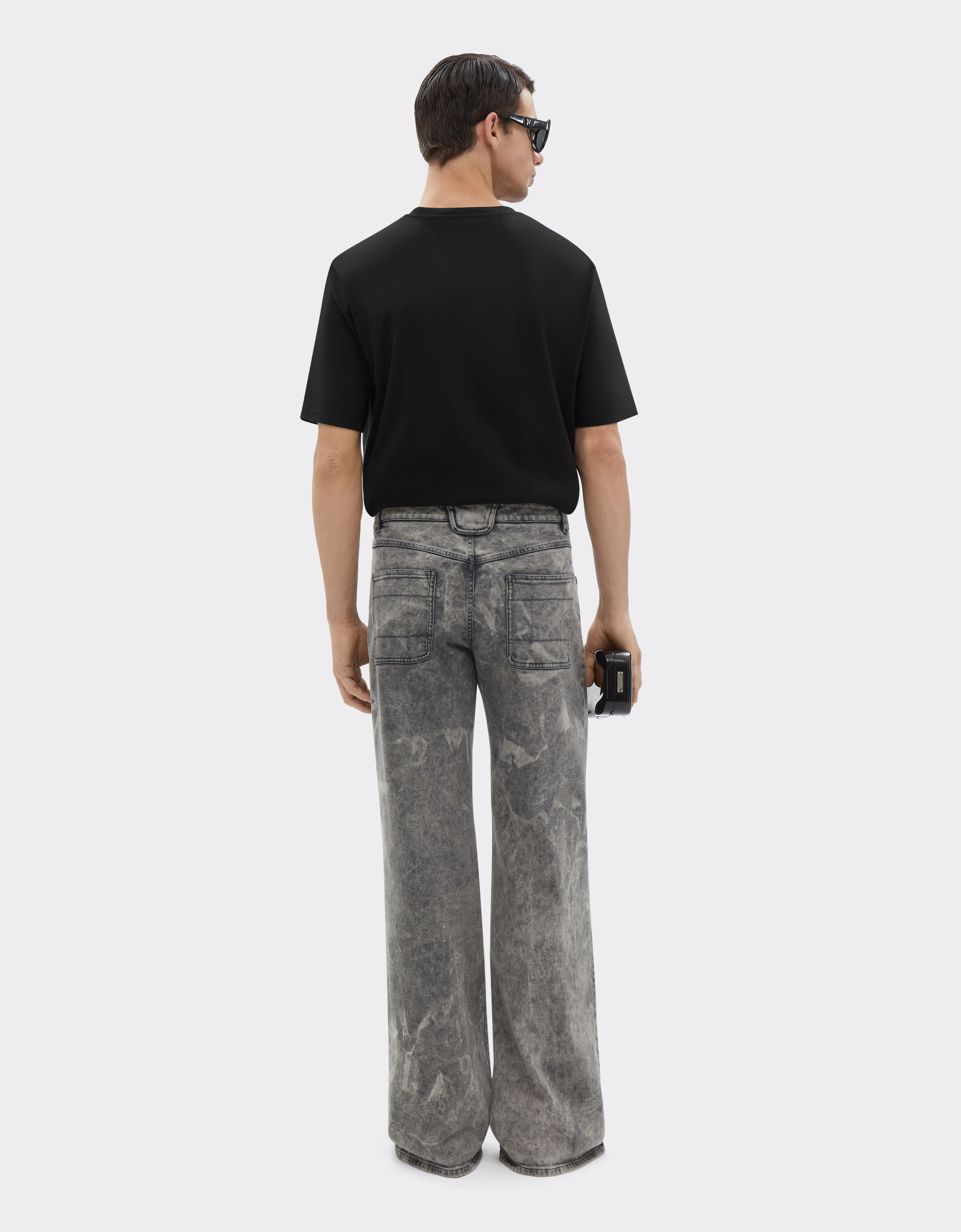 Ferrari 法拉利徽标棉质 T 恤 黑色 21163f