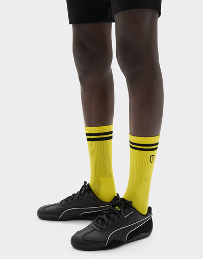  Terry cloth sock set with Ferrari Scudetto Nero SANSO0003JCO0026f
