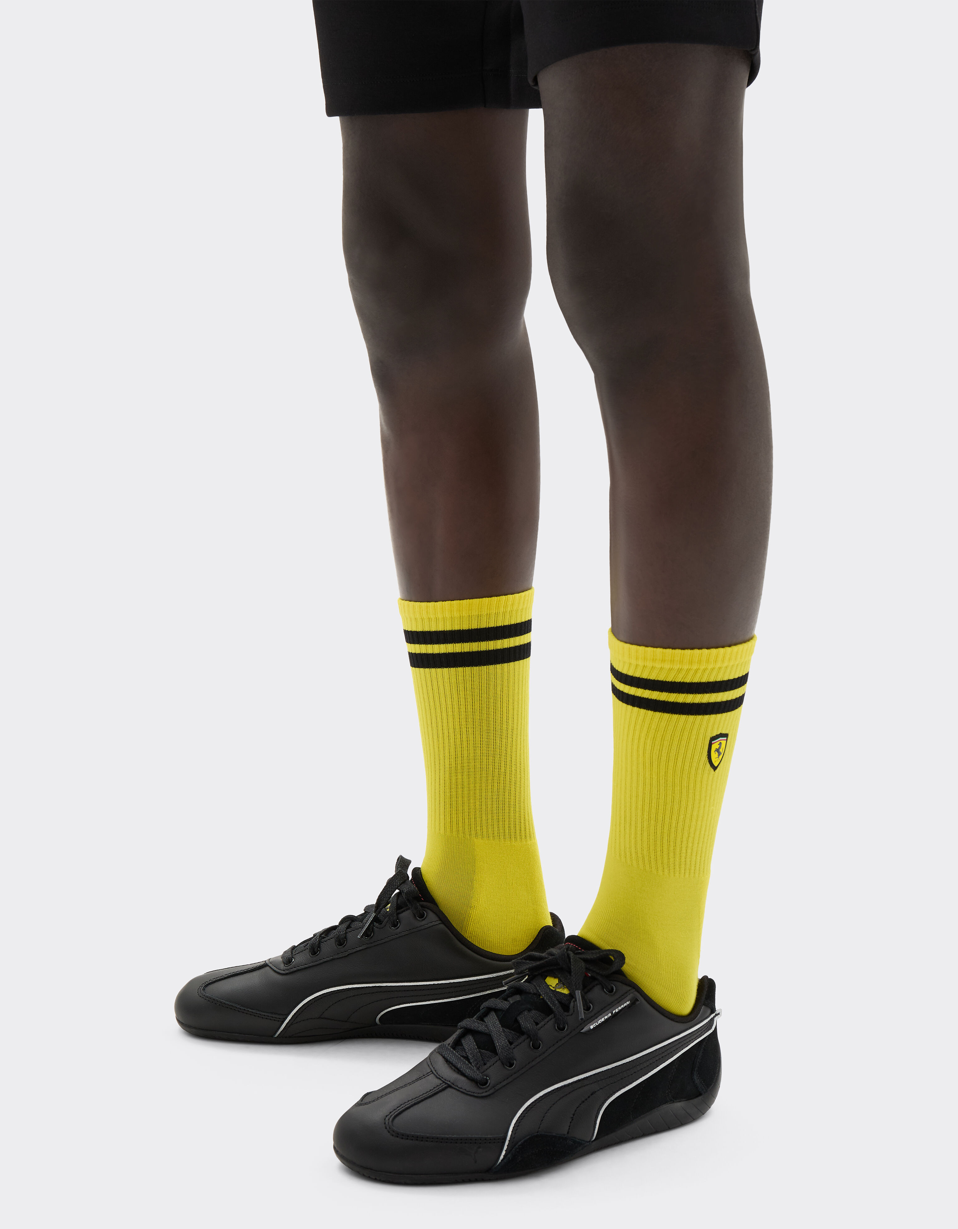  Terry cloth sock set with Ferrari Scudetto Nero SANSO0003JCO0026f