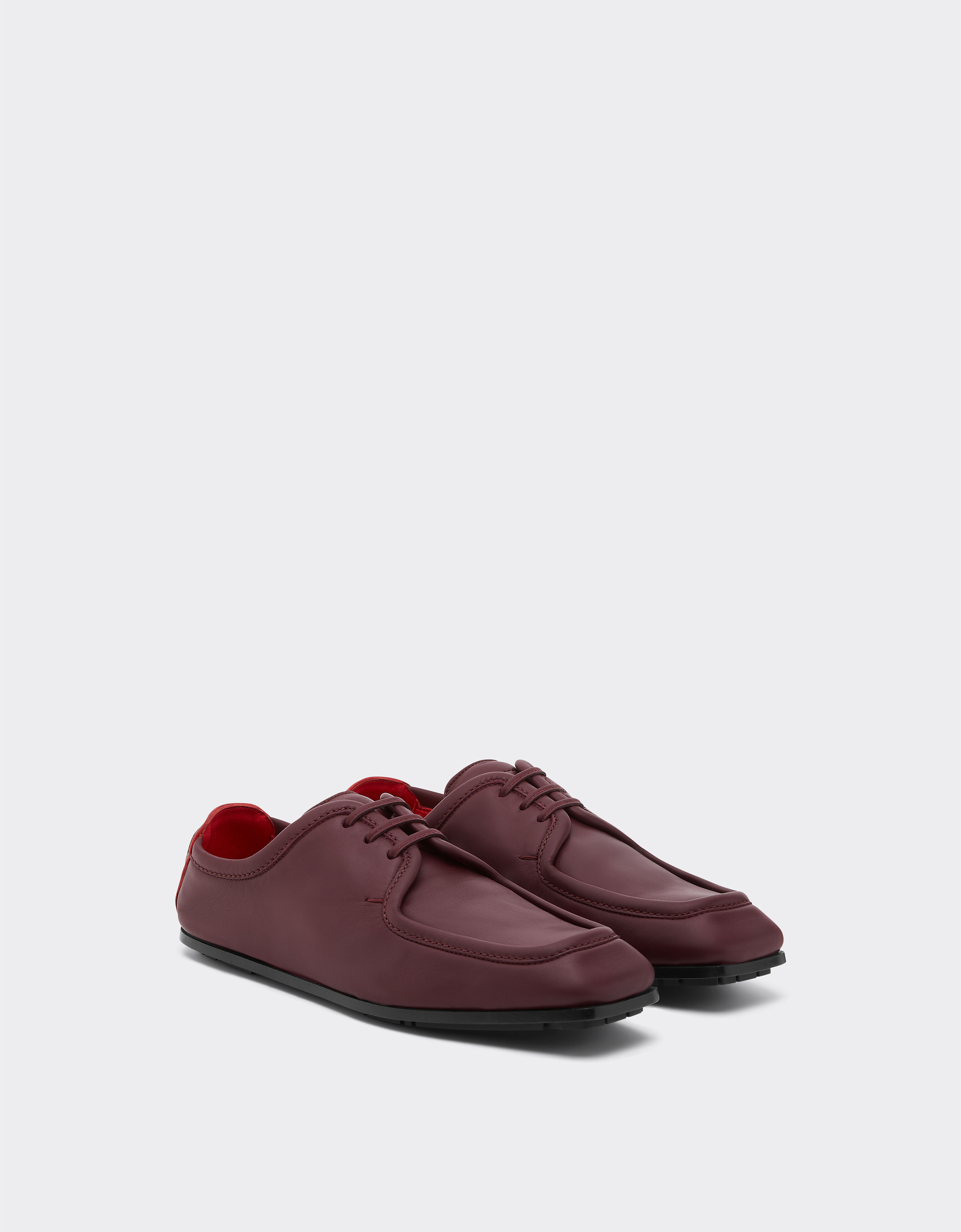 Ferrari Leather derby shoe Mahogany 49159f