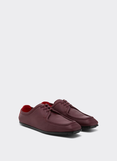 Leather derby shoe Ferrari Leather derby shoe Mahogany 49159f
