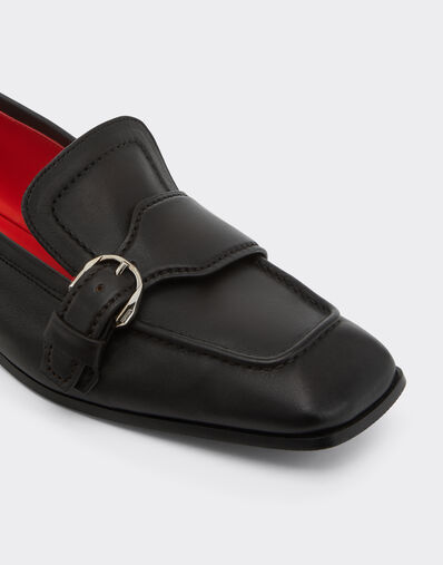Ferrari Buffered leather loafers Dark brown 49887f