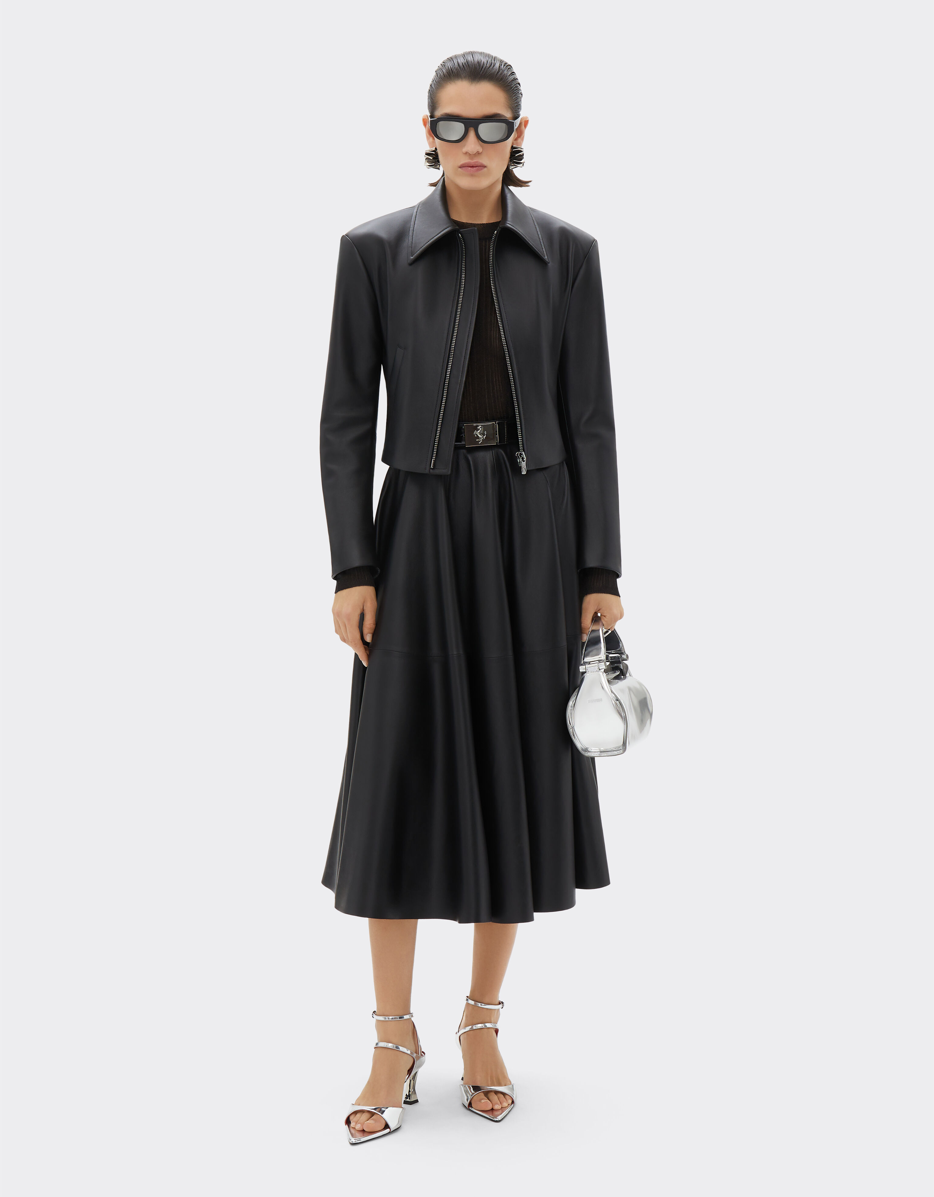 纳帕皮革机车夹克 Ferrari 纳帕皮革机车夹克 黑色 21644f