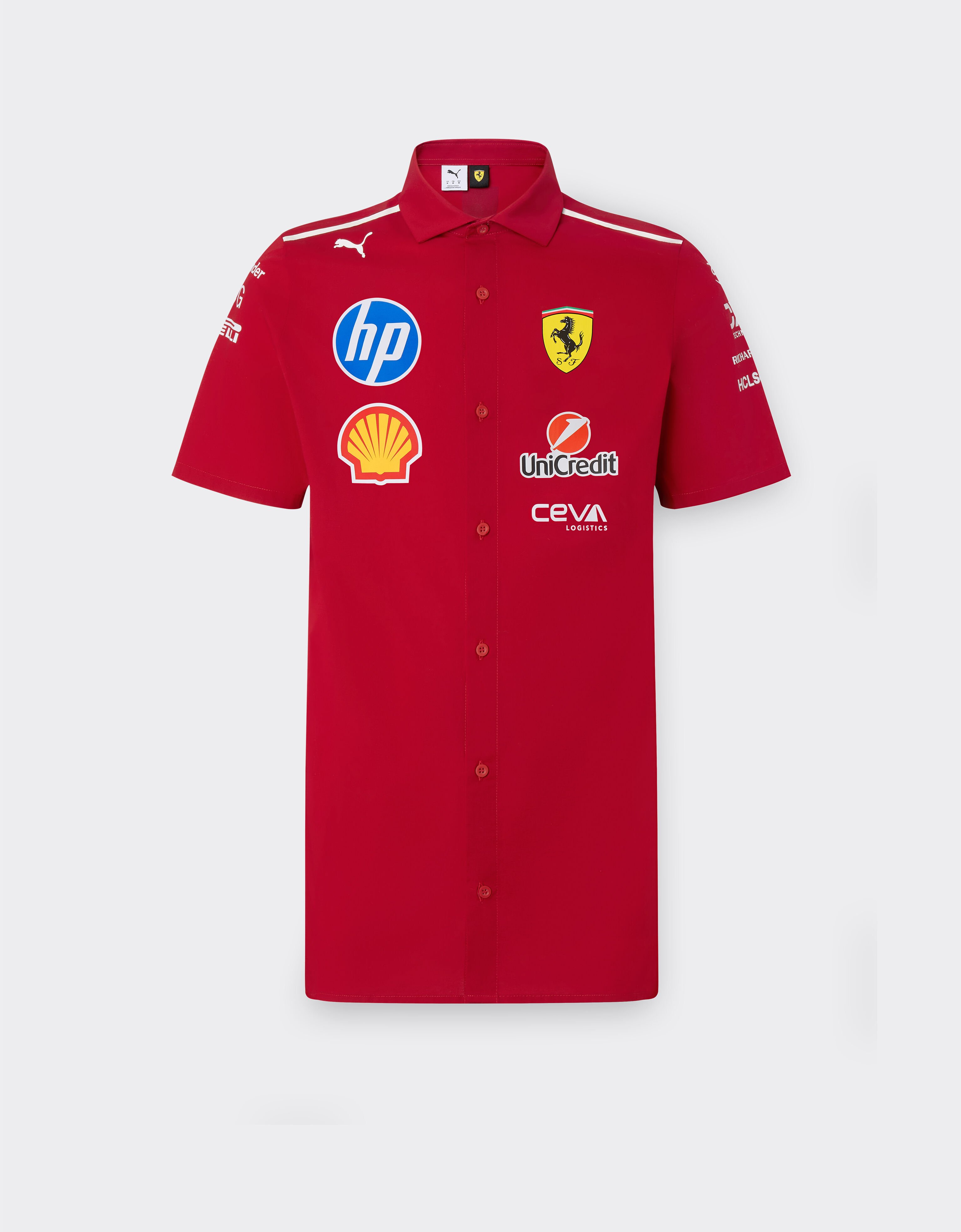 Ferrari Puma 与 Scuderia Ferrari HP 合作款2025车队衬衫 樱桃色 LA01Zf