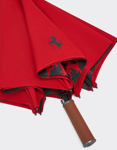 Ferrari Cavallino Pixel 图案雨伞 Rosso Corsa 红色 20382f