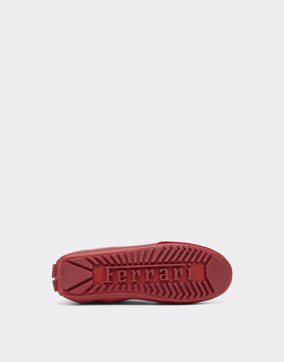 Ferrari 尼龙、绒面革和皮革驾车运动鞋 Maison Red 50769f