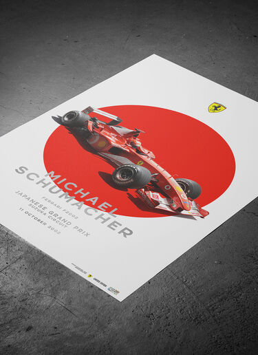 Ferrari Official Ferrari F2002 Michael Schumacher Suzuka GP poster Multicolore LE0P2793EXT0001f