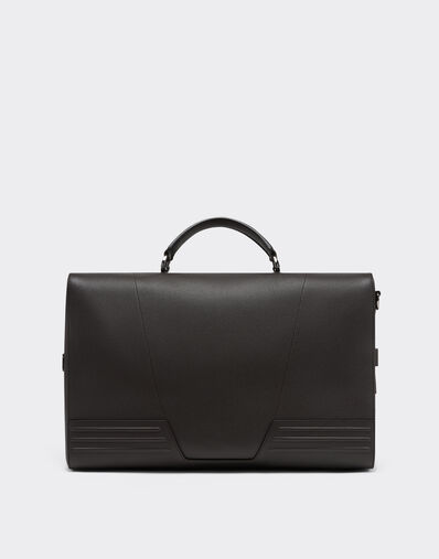 Ferrari Grained leather duffle bag Navy 22075f