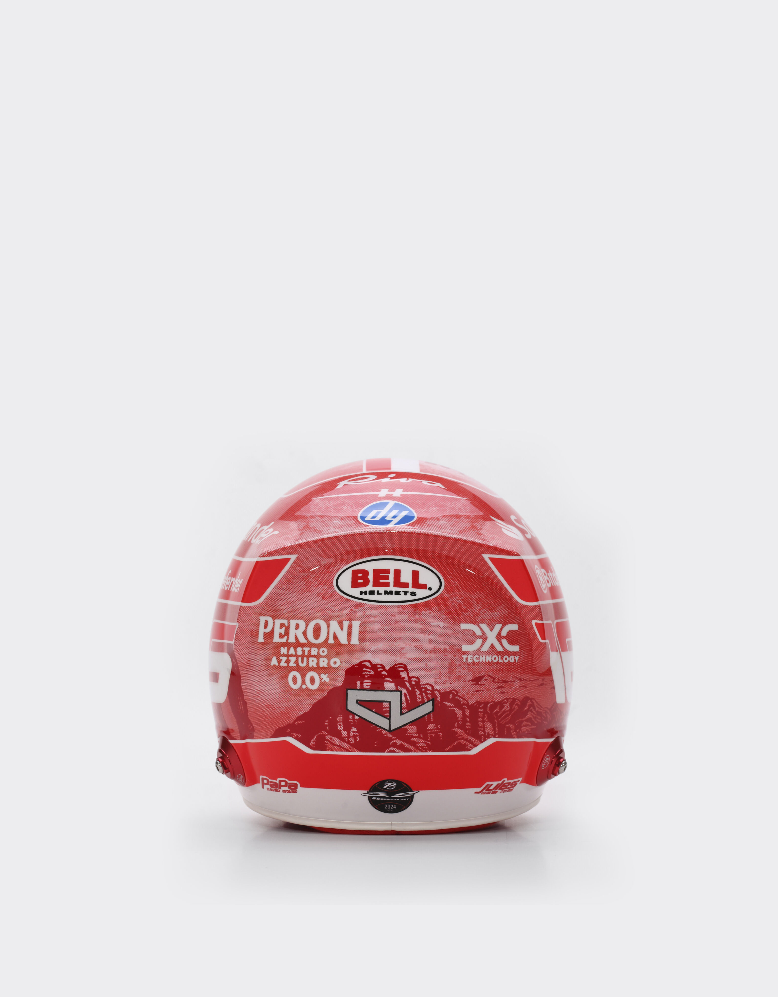 Ferrari 1:2比例 Charles Leclerc 拉斯维加斯2024特别版迷你头盔 多色 F1611f