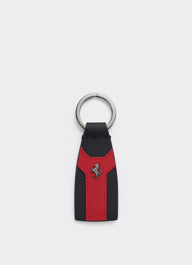 Ferrari Second Life Leather Keychain Nero 21013f